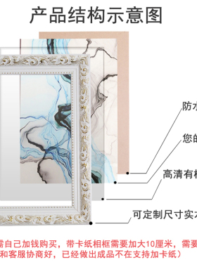 画框定制木质简约仿古实木框架