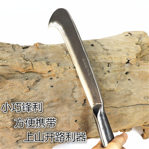 阳江纯手工锻打小柴刀户外农用园林修枝刀砍竹刀弹簧钢砍树刀镰刀 - 图3