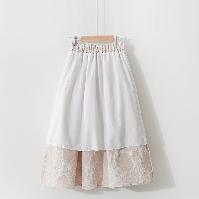 Autumn and winter Korean style retro solid color three-dimensional flower embroidered skirt elastic high waist slim puff skirt mid-length skirt