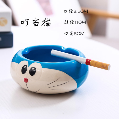 家用可爱卡通小动物陶瓷烟灰缸创意个性男友生日礼物老师礼品包邮 - 图3