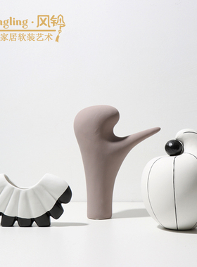 简约现代创意拳手陶瓷样板间售楼处酒店会客厅书房手势摆件