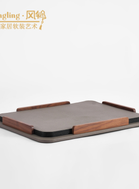 纯色样板间几何皮革简约