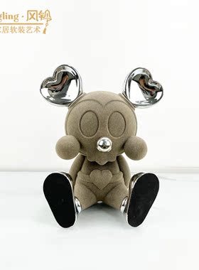 几何现代创意树脂摆件样板间