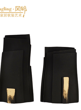 现代北欧抽象样板间白色花器