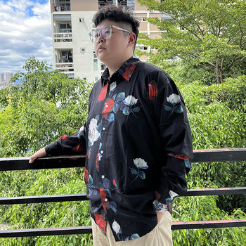 ເສື້ອຍືດແຂນຍາວ hip-hop oversize fat man trendy brand bf style jacket in Hong Kong