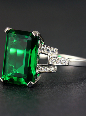 925纯银个性水晶碧玺色旺夫18k金