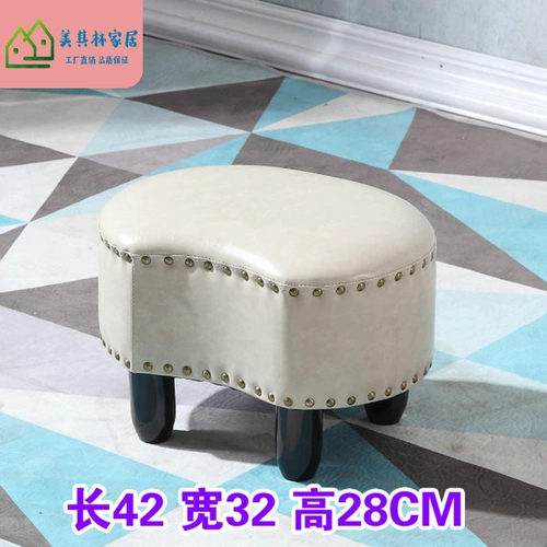 Американский сплошной древесина диван -стул домашняя гостиная журнальная стола небольшая скамейка ktv тестовая комната табурет модный творческий подход