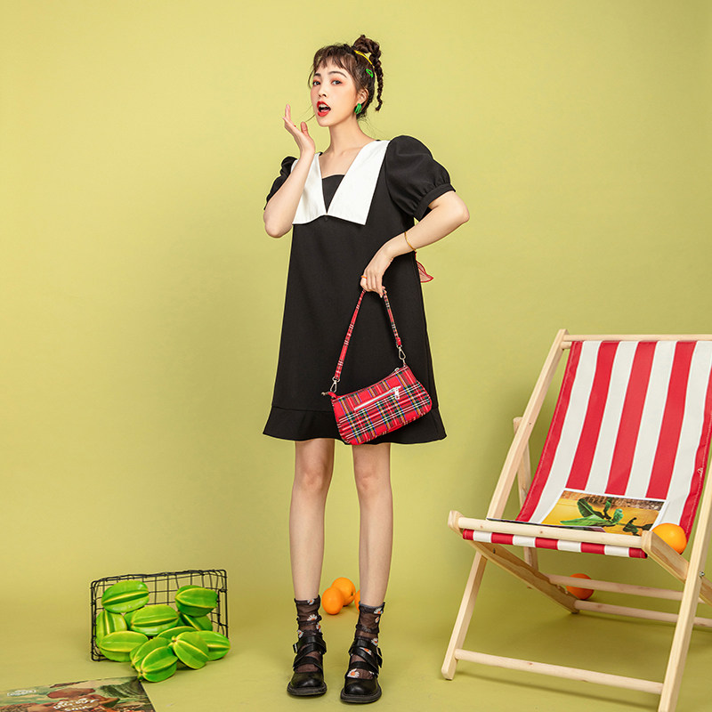 金玉满堂系列仙女都爱泡泡袖雪纺 zfiod连衣裙