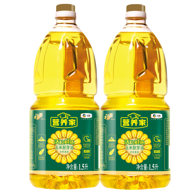 福临门营养家活粒鲜胚玉米胚芽油1.5L压榨一级非转基因食用油,淘宝优惠券,粉丝福利购,淘宝优惠卷