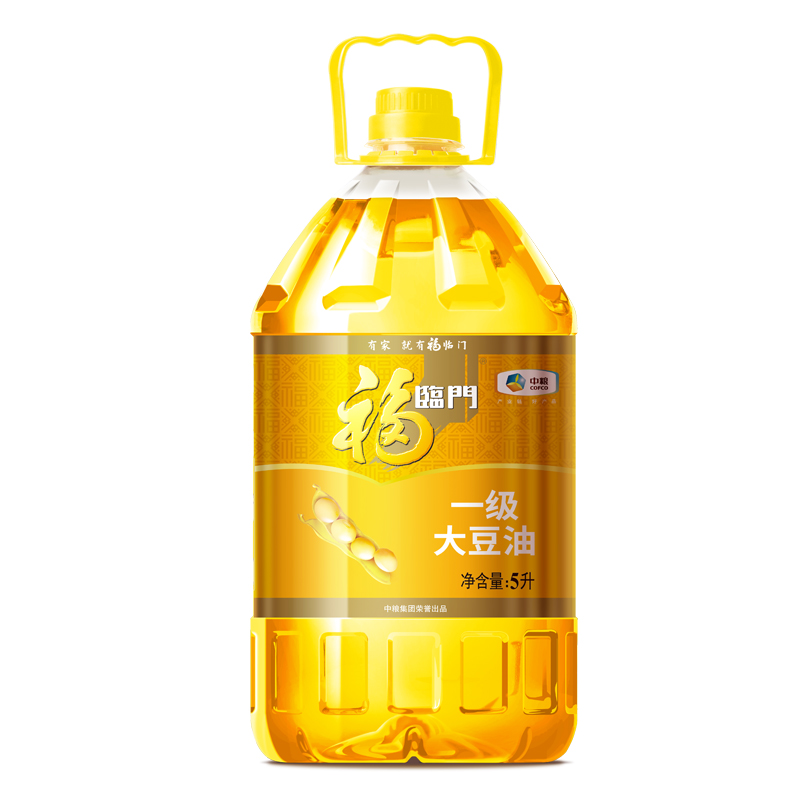 福临门一级大豆油5L/桶 精炼食用油营养丰富 健康食用油 中粮家用 - 图0