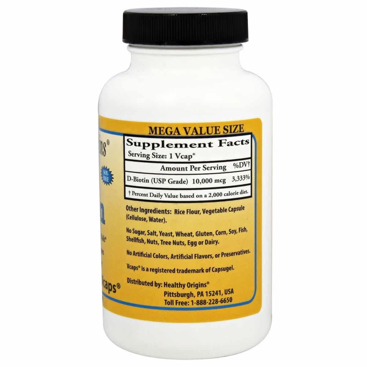 healthy origins-生物素素食胶囊 LuckyVitamin海外复合维生素/矿物质