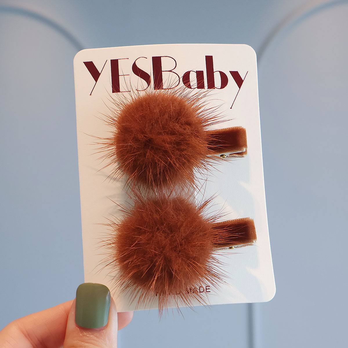 秋冬可爱毛茸茸水貂毛球宝宝发夹甜美百搭刘海头饰儿童过新年对夹,淘宝优惠券,粉丝福利购,淘宝优惠卷