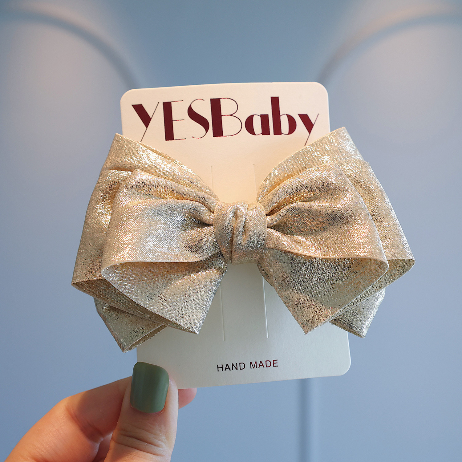 纯色高级感亮丝蝴蝶结发夹女孩精致公主顶夹头饰儿童百搭马尾发卡,淘宝优惠券,粉丝福利购,淘宝优惠卷