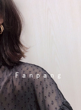 韩国网红欧美风圆圈金属耳环