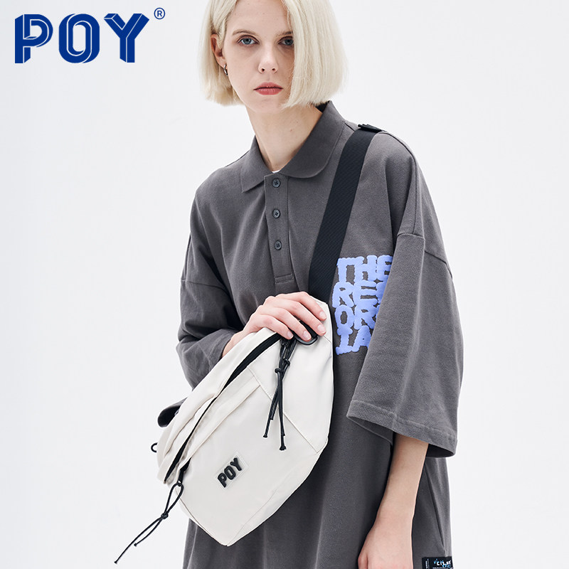 poy 2021新款大容量胸包男斜挎包 POY女士包袋