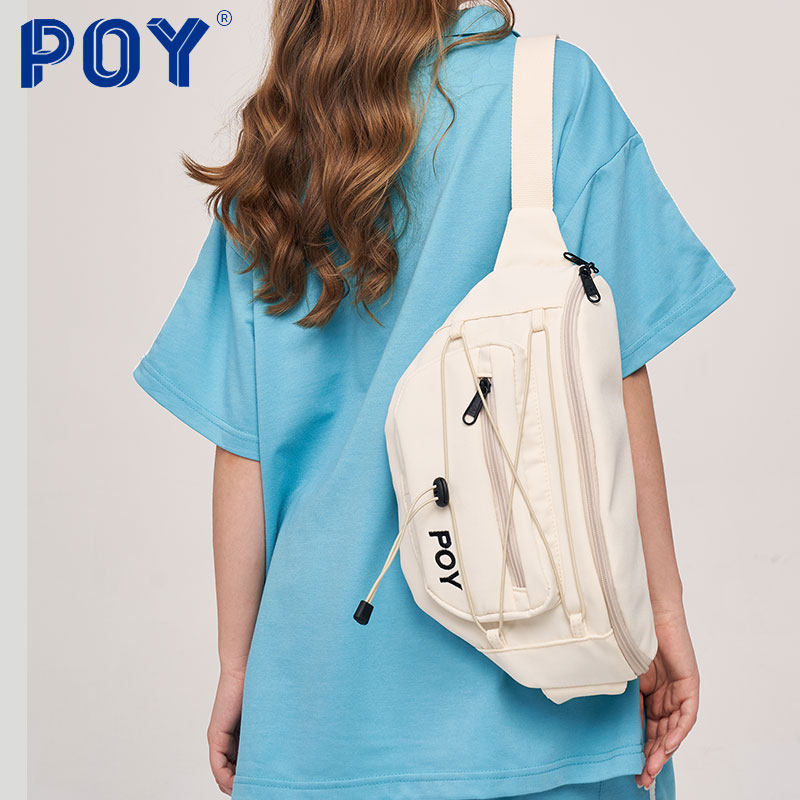 poy潮牌男女2022新款机能斜挎包 POY胸包
