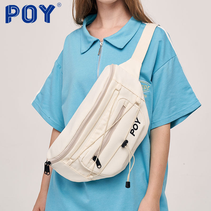 poy潮牌男女2022新款机能斜挎包 POY胸包