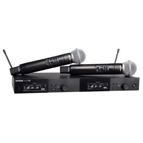 Shure/舒尔 SLXD24/SM58//BETA58A一拖二专业数字无线话筒麦克风-图3