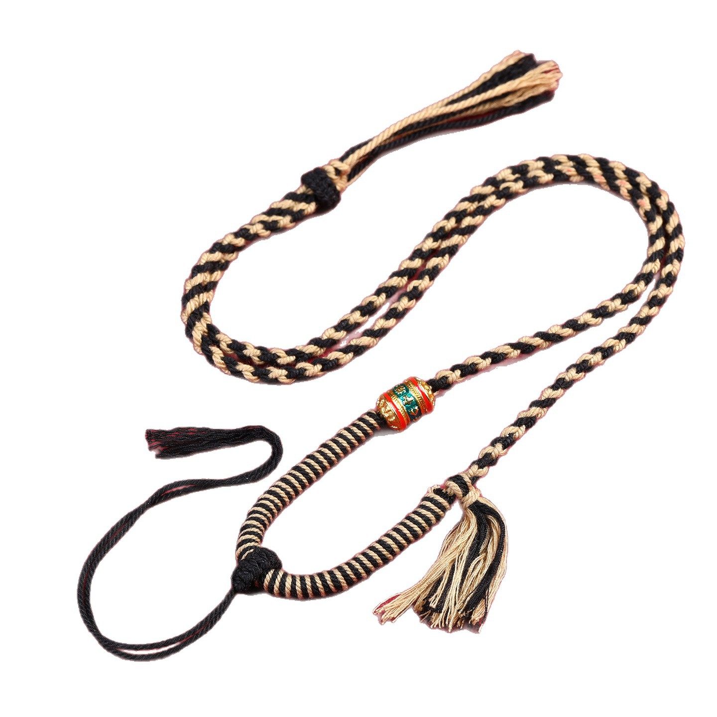 手工编织吊坠挂绳可挂唐卡扎基拉姆男女民族风复古百搭调节项链绳,淘宝优惠券,粉丝福利购,淘宝优惠卷