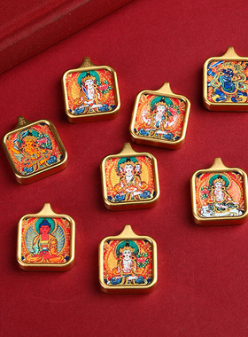 迷你钛钢小唐卡盒扎基拉