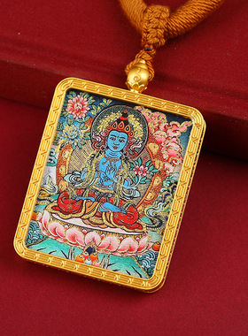 藏式项链挂坠绳唐卡吊坠