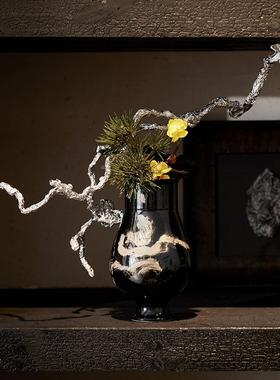 新中式样板间售楼处茶室书架博古架禅意摆件组合陈列室软装饰品