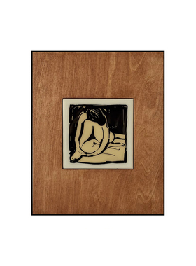 中古风样板间花艺组合陶瓷花器艺术小摆件书房书柜软装搭配单品