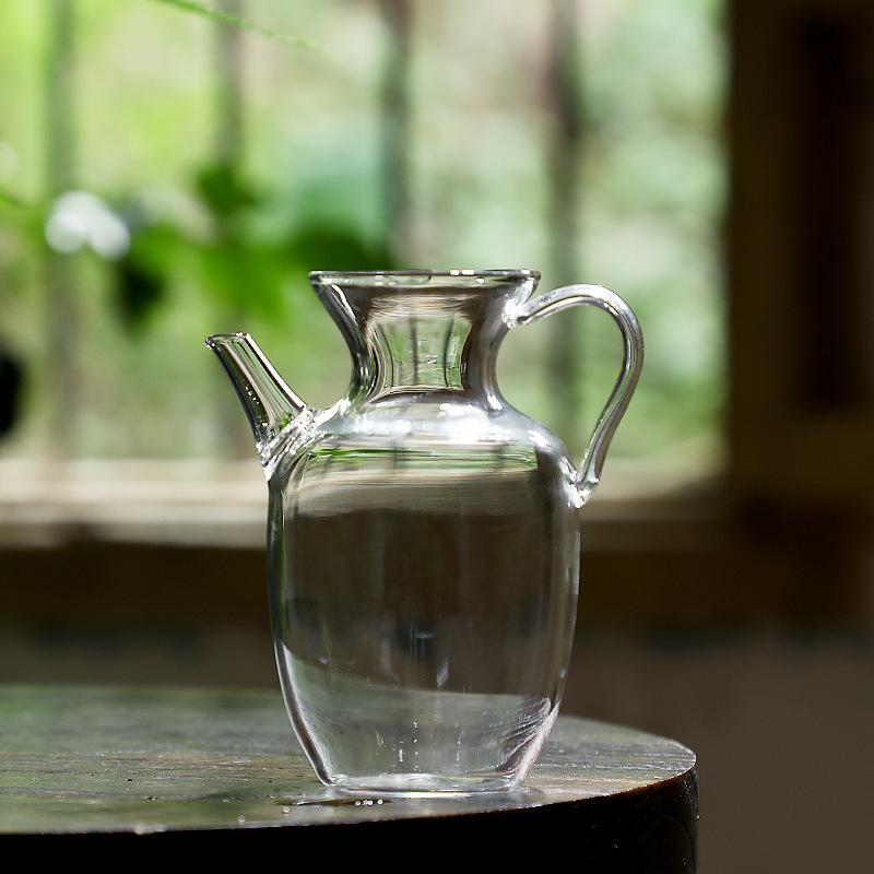 日式高硼硅耐热玻璃茶壶小号绿茶花茶壶仿宋执壶公道杯泡茶带滤网 - 图2