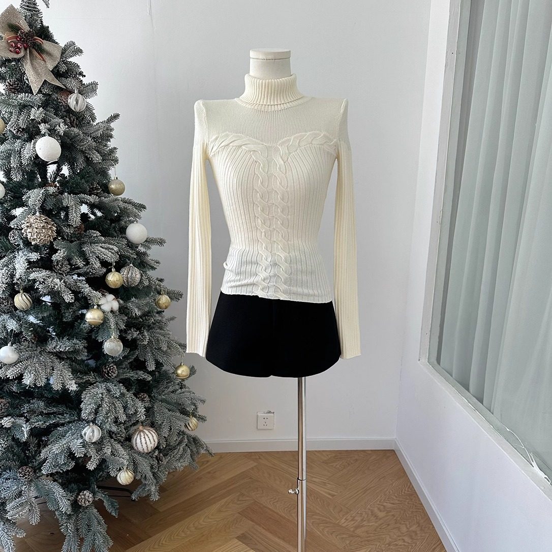 娇女反击设计感收腰显瘦镂空麻花套头毛衣女内搭打底针织衫,淘宝优惠券,粉丝福利购,淘宝优惠卷