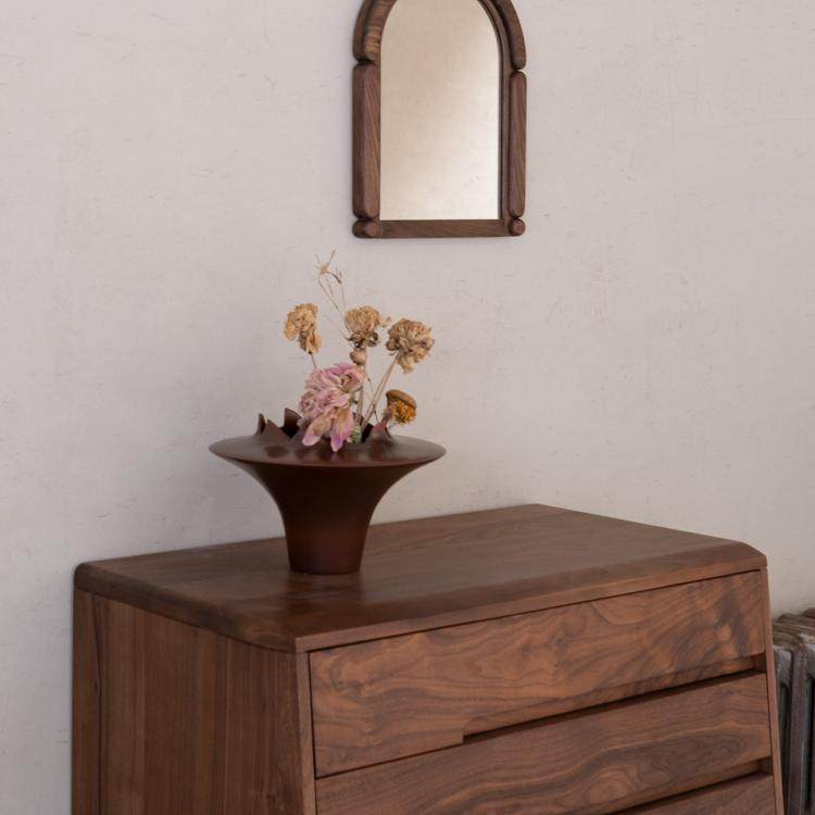 山隐挂墙化妆镜装饰设计师软装搭配高级质感实木玄关入户,淘宝优惠券,粉丝福利购,淘宝优惠卷