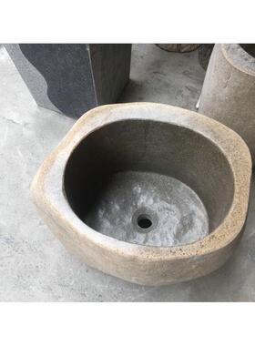天然鹅卵石头拖布池艺术