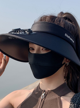 可充电风扇帽女夏季防紫外线2026