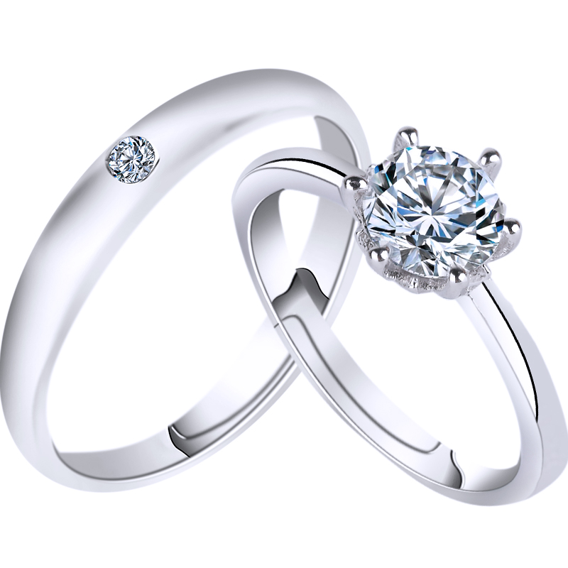 假结婚戒指仿真一对女日韩新品对戒 艾尚妮999戒指/指环