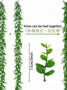 仿真藤条尤加利婚庆橱窗