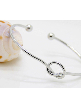 单圈打结复古开口礼物手环