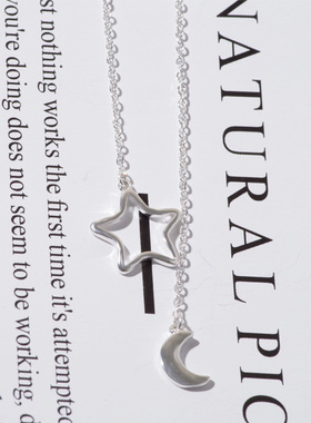 S925纯银项链女CHIC抽拉式吊