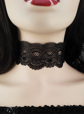 蕾丝颈链脖子饰品颈带女颈纹短款