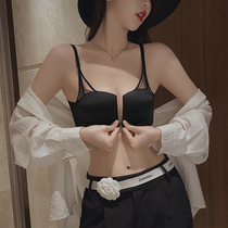 Front buttoned underwear Female small breasts gathered for 2022 new collection of breast-proof drooping anti-dent bra Sexy underpants suit