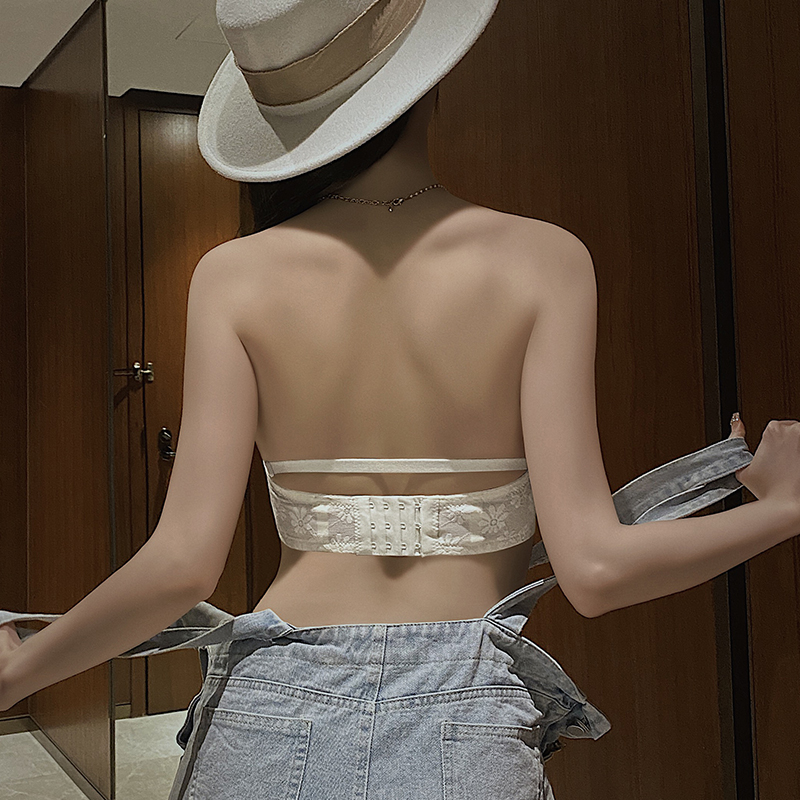 透色内衣旗舰店内衣女聚拢小胸少女风加厚显大平胸专用文胸内裤套装新款爆款3