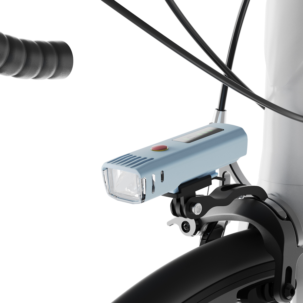 自行车专用车折叠车前灯前叉自行车灯骑行手电筒P8夜行灯照明装备 - 图1