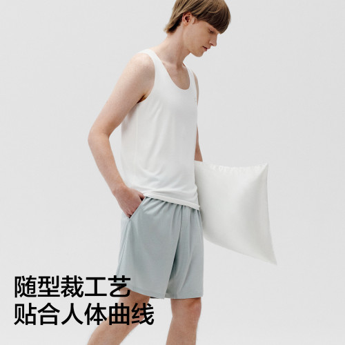 蕉内丝丝508Sleep短袖T恤莫代尔四季大码短袖打底衫睡衣男士背心 - 图2