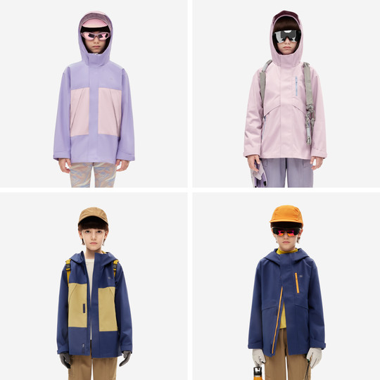 蕉内小氧气302Proof儿童冲锋衣男女童冬季户外羽绒三合一防风外套