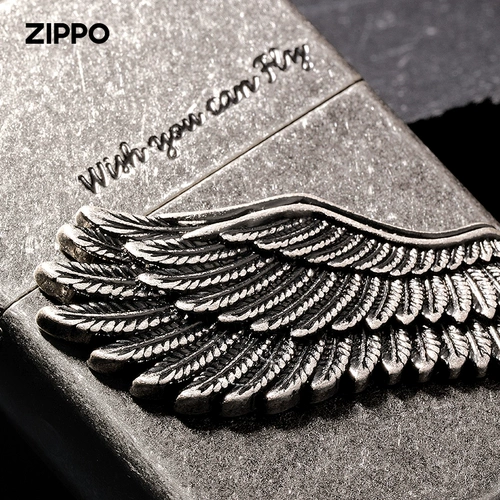 Zippo Ligher, чтобы подарить своему парню подарок на искренний официальный флагманский магазин Chiobao подлинный Zppo древний серебро летет выше