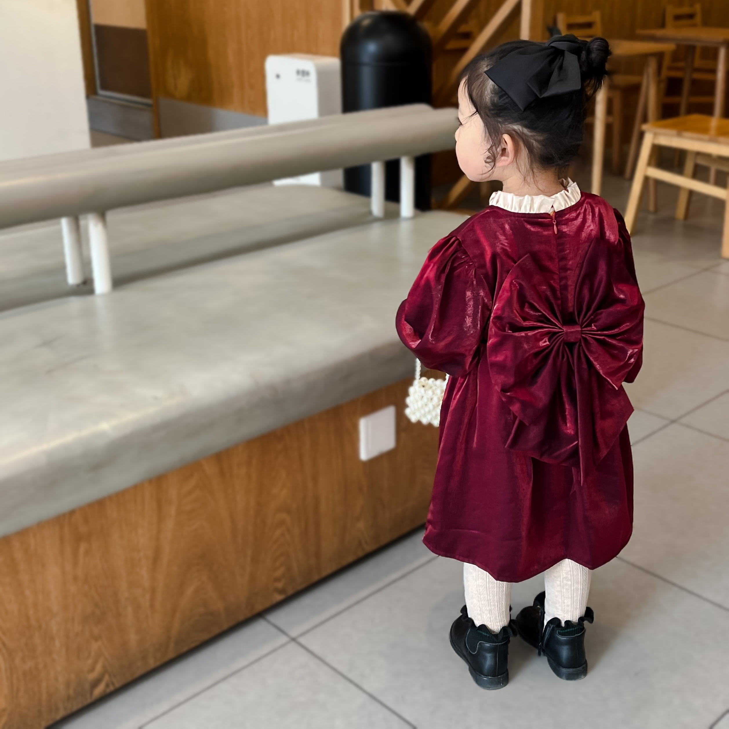 韩国公主连衣裙秋冬季儿童裙子加绒冬装小女孩衣服新款礼服