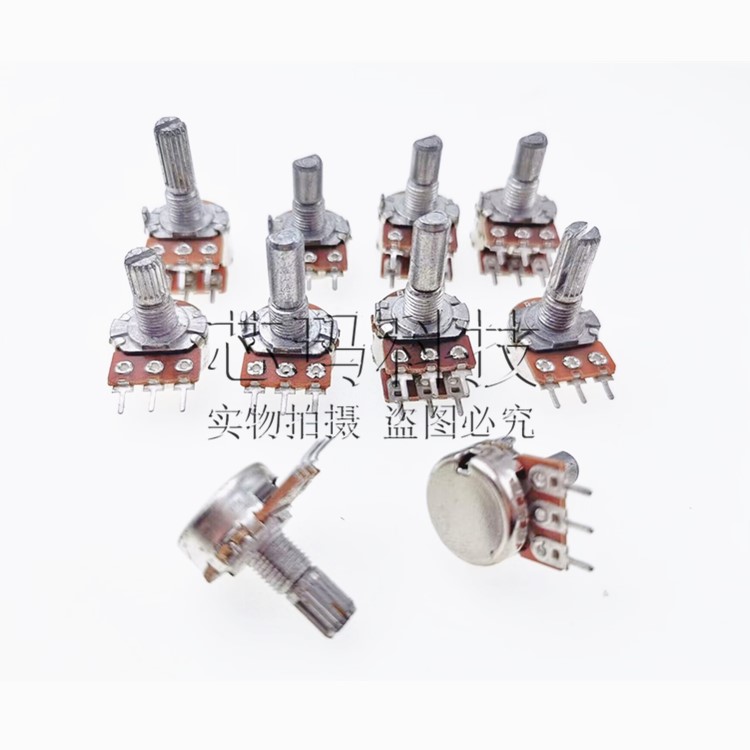 WH148台产单联双联电位器B5K/B10K/B20K/B50K/B100K/C10K电位器_虎窝淘