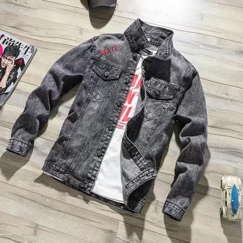 牛仔外套男生潮流百搭褂子男士外衣 Boom厂家批发夹克