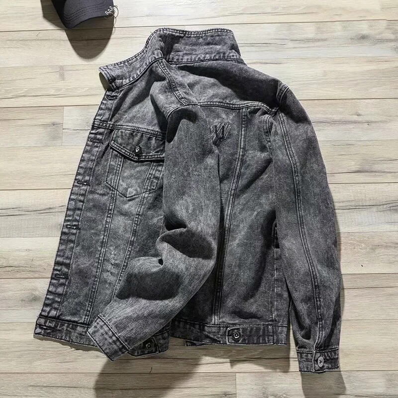 牛仔外套男生潮流百搭褂子男士外衣 Boom厂家批发夹克