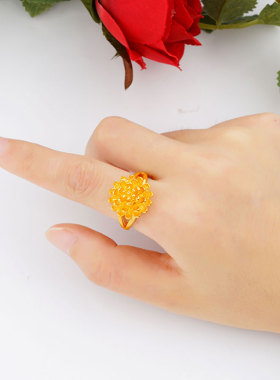 久不掉色指环饰品仿真黄金