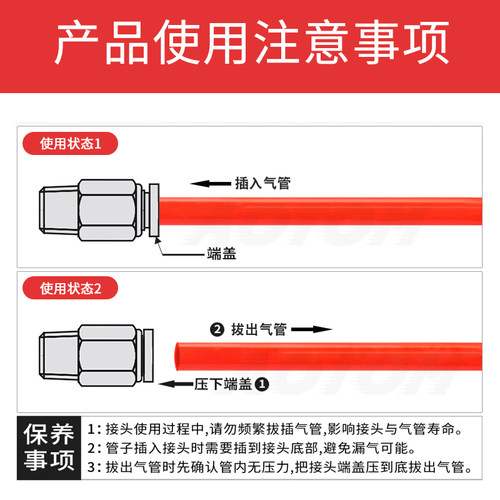 气动气管快速接头 外螺纹弯头PL4-M5 6-01 8-02 10-03 12-04 16 - 图2