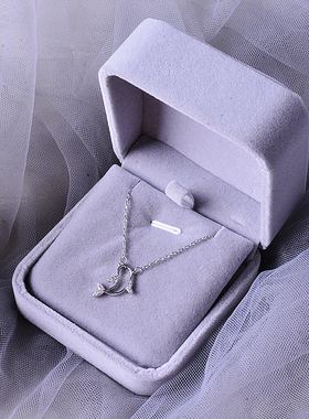 925纯银海豚小鱼ins冷淡风项链